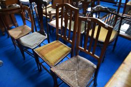 Four assorted 19th Century and later chairs