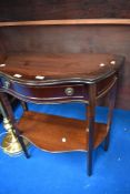A reproduction Regency style hall table , width approx 72cm