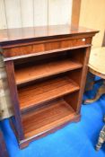 A reproduction bookshelf , approx dimensions W82 D40 H107cm