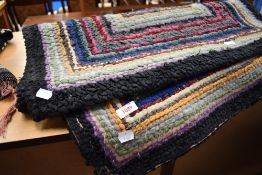 A vintage pegged rug