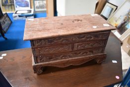 An Oriental style jewellery drawer
