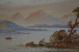 J. Wilson (19th/20th Century, British), watercolours, Two Scottish loch scenes to include 'Loch