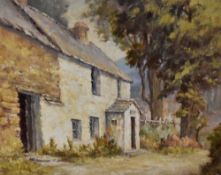 *Local Interest - Joyce K. Burns (20th Century, British), oil on board, 'Cottage at Millbeck,
