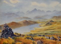 20th Century British School, watercolour, 'Devoke Water', Lake District, signed 'Tapsell' to the