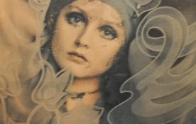 20th Century, coloured prints, Two 1970s fashion posters depicting Ingrid Boulting for Biba and