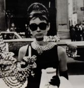 20th Century, a photographic print, Audrey Hepburn - Breakfast at Tiffany's, framed and under glass,