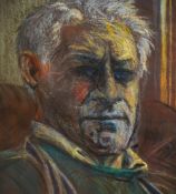 Tom Dearden (1942-2020, British), pastel, Self portrait as an elderly man, signed and dated '04 to