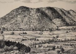 *Local Interest - Alfred Wainwright (1907-1991, British), pen and ink, 'Low Fell', Lake District,
