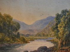 *Local Interest - William Taylor Longmire (1841-1914, British), watercolours, Two Lake District