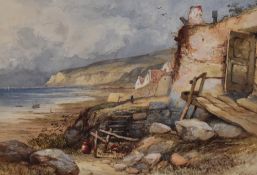 William Carter (19th/20th Century School), watercolour, 'Robin Hoods Bay', Yorkshire, signed to