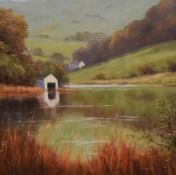 *Local Interest - After Jeff Sudders (Contemporary, British), coloured print, 'Rydal Water', framed,