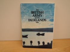 A volume, The British Army in the Falklands 1982, designed and produced by Main Titles, printed by