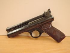 A Webley Premier .22 Air Pistol, (af), chequered grip and numbered 712