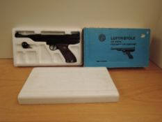 A EMGE Luftpistole 4.5mm/.177 cal Air Pistol, Mod.LP3a, made in Western Germany, in fitted