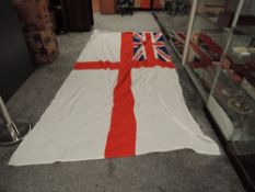A British Royal Navy Battle Flag, 360cm x 180cm