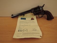 A Deactivated Uberti Colt 1871 Pattern .22 Revolver, Serial Number AC2846, certificate number