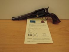 A Deactivated Navy Arms Co .44 Revolver, Serial Number 4791, certificate number 178418
