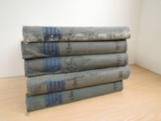 Five volumes of German Illustrirte Zeitung ( Illustrated News) J L Webber, Leipzig 1914 Kriegs-
