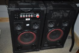 A pair of Digital Audio DP234 speakers (one powered one slave)