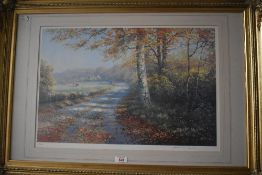 After James D. Preston (20th Century British) coloured print 'Golden Days' signed to the lower right