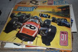 A Scalextric Sports Set 31 in original box with internal packaging, both cars present