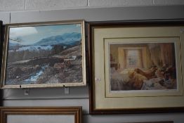 A photographic print of Ashness Bridge in the Lake District together with a Stephen Derbishire