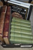 A small assortment of books including six illustrated works of John Ruskin etc.