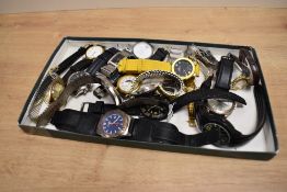 An assortment of wristwatches, including Lorus, Sekonda, Avia, Ingersoll and Limit etc