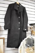A National Rail black cloth overcoat