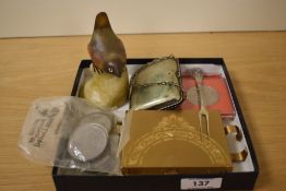 A vintage Zell compact carryall, a selection of commemorative and other 20th Century crowns, a
