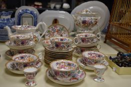 A quantity of late 19th Century Minton porcelain tableware, in the 'Chinese Tree' pattern, including
