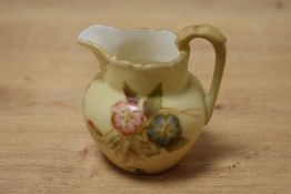 A Victorian Grainger & Co. blush ivory miniature jug, stamped 'Royal China Works Worcester' to the