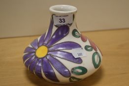 A mid-20th Century West German Schramberg 'Corso' vase, of squat form and decorated with stylised
