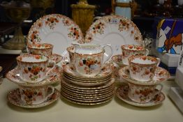 A Coggins & Holt part tea service in 'Star' pattern, comprising of thirty five pieces