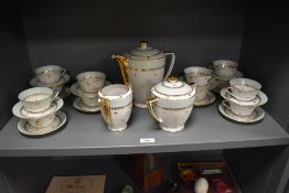 A 20th Century Limoges porcelain coffee service, comprising 27 pieces