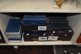 A quantity of leather bound 'The All England Law Reports' of the 1960s-80s
