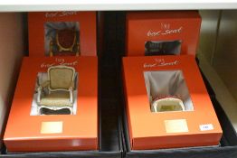 Six assorted 'Your Box Seat' original replica box theatre seats from across the wolrd including