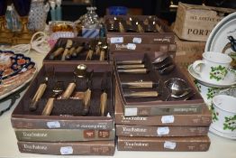 16 boxed sets of Touchstone stoneware handled cutlery