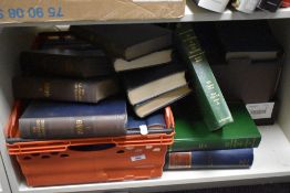 A quantity of leather bound books on 'The All England Law Reports', from the 1930s, and other