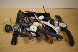 An assortment of wristwatches including Sekonda, Michael Kors, Lorus, and Daniel Hechter etc