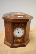 A 20th Century Reuge of St. Croix musical jewellery box and clock, of Italian style with foliate