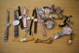 A selection of wristwatches, including Sekonda, Limit, Ravel, Philip Mercier etc