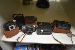 A 1960s Fujica 3S Auto-M camera, and a selection of other cameras including a Minolta Riva camera,