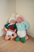 Two modern Reborn baby Dolls, both dressed, both approx 40cm in height