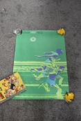 An original 1972 Munich Olympics Poster printed by Gerber, Munchen, Foto Longines 07.71.36,