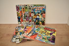 A collection of 1978 and later Marvel Power Man, Power Man and Iron Fist Comics, No 49- No 53, No 55