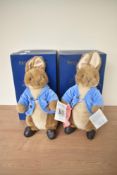 Two Eden Toys Limited EditionPeter Rabbit Fully Jointed Bear, both boxed
