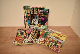 Five 1977 & 1978 Marvel The Complete Fantastic Four Comics, No 8 & No 9, No 20, No 23 & No 34