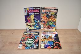 Four Marvel Comics, 1982 Contest of Champions, No 1, No 2 & No 3 and Storm and Illyana Magic No 2
