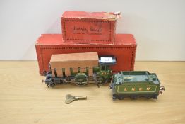 A Hornby 0 gauge clockwork & tinplate LNER 4-4-0 No 2 Special Yorkshire Loco & Tender, numbered 234,